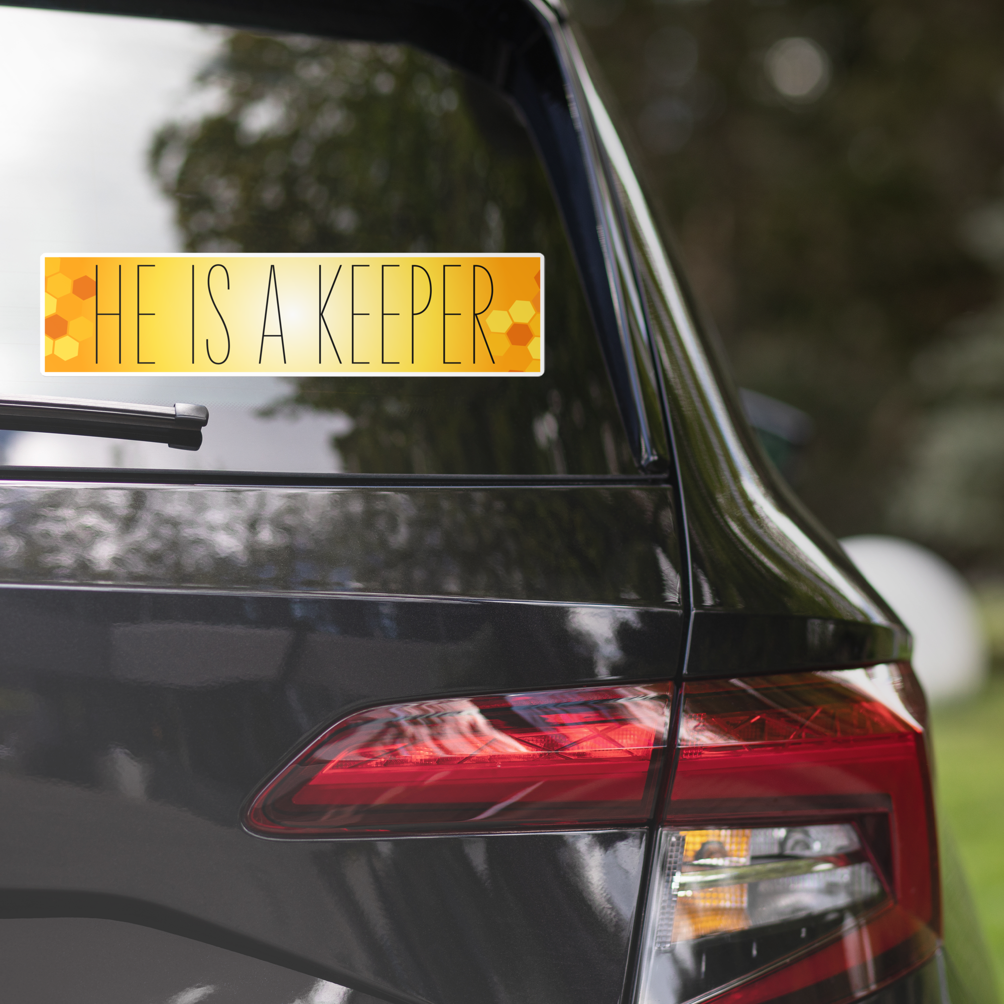 He is a Keeper Bubble-free stickers