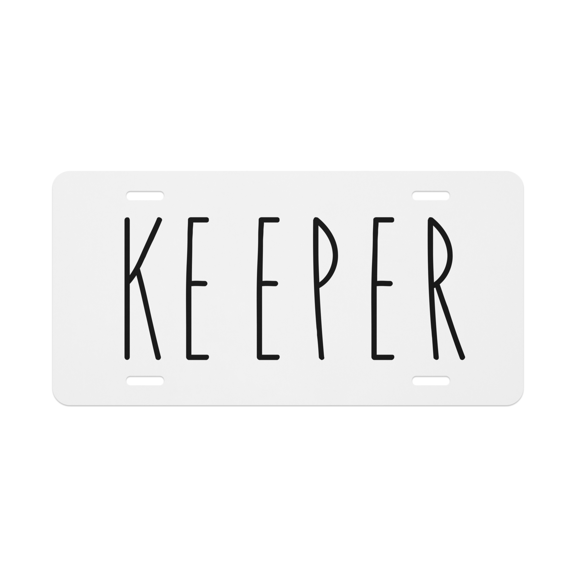 Keeper Vanity license plate